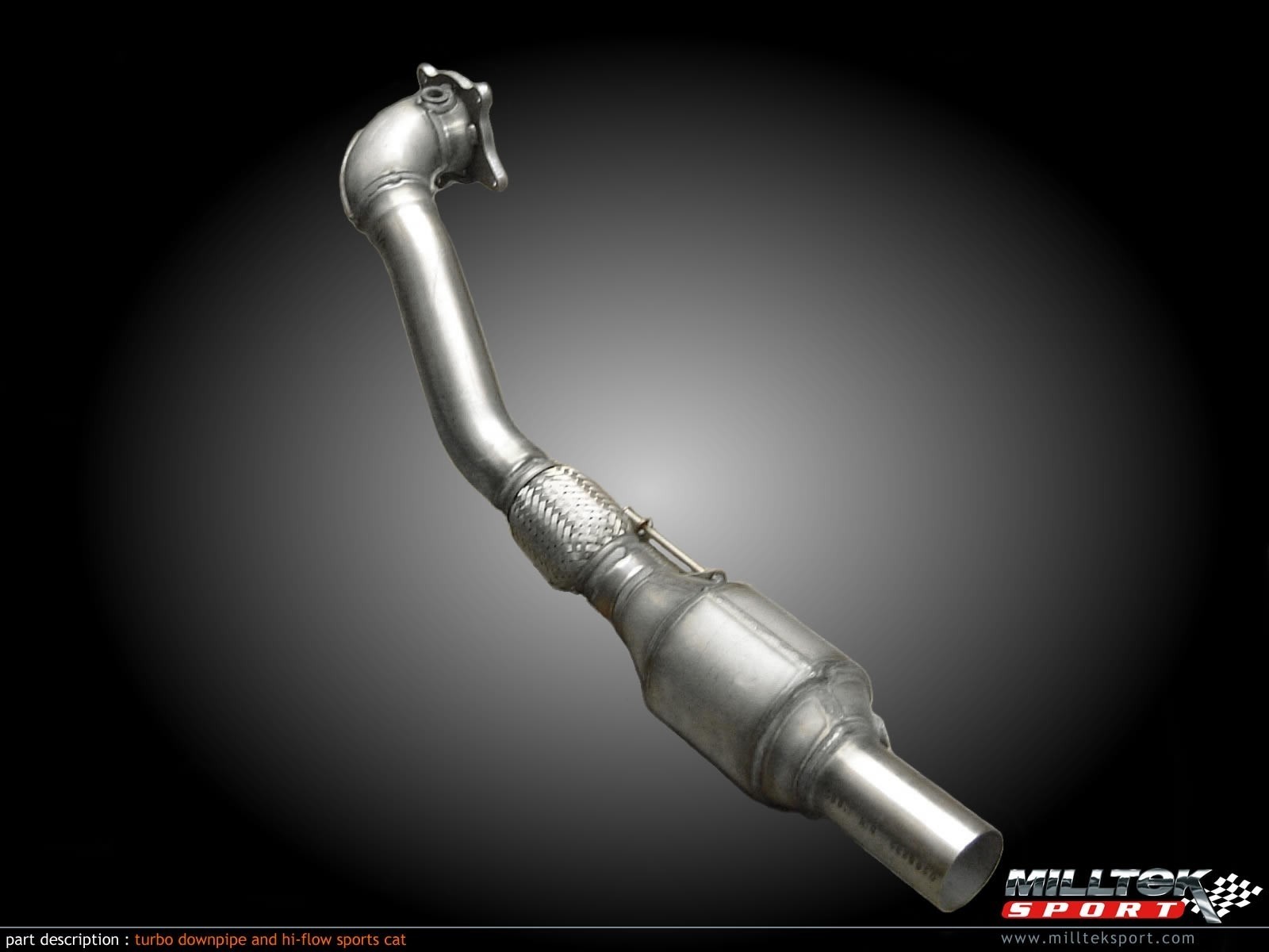 Milltek VW Golf VI 2.0 TSI 270pk Large-bore downpipe met hi-flow