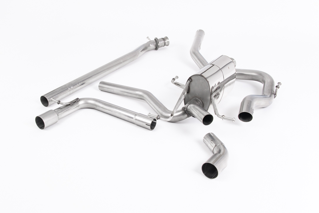 Suzuki Swift Sport 1.4 BoosterJet Cat Back System with GT-115 Polished Trims - Non Res (Louder)