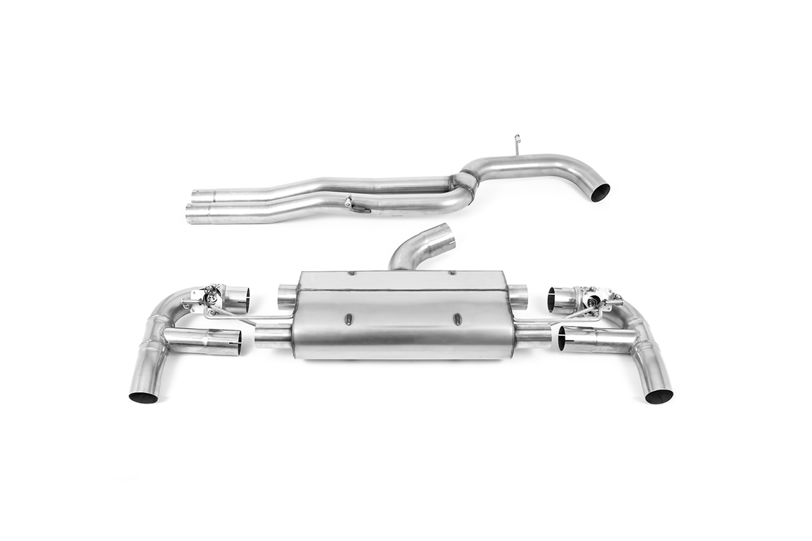 milltek Cat-back Audi RS3 sportback 400PS Non GPF model Polished Trims