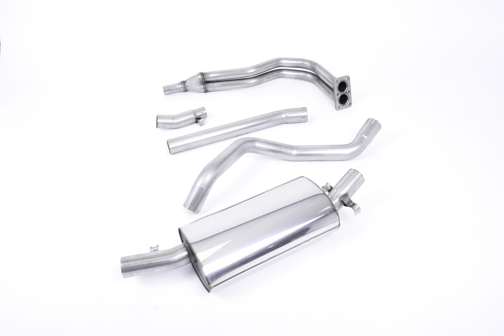 VW Golf 1 GTI  Manifold-back Non-Resonated (Louder) Systeem