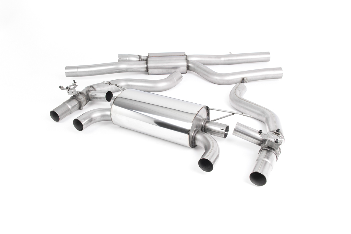BMW M2 F87 Competition Milltek Cat-back GPF/OPF Back System with Carbon Trims - Race-Co
