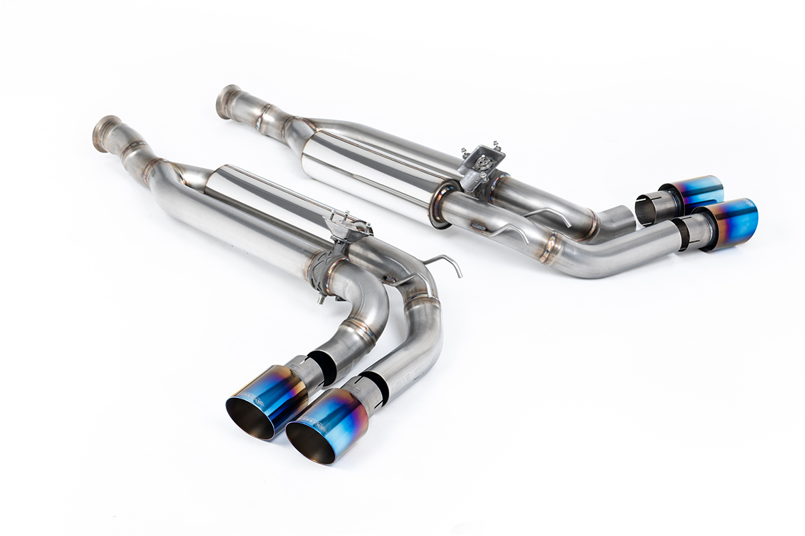 Mercedes G63 (W463) 4.0 Bi-Turbo V8 GPF/OPF Cat Back Valved Titanium JET-90 Trims