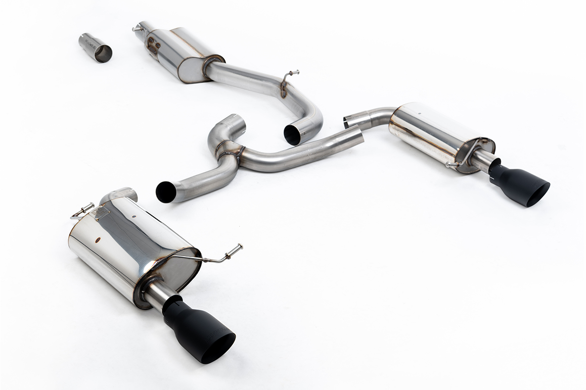 VW Golf Mk7 1.8TSI Cat-back Non-Resonated Black Cerakote