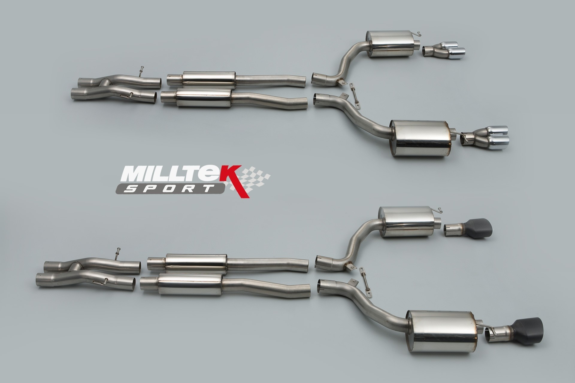 Milltek Audi RS6 4F 5.0 V10 Bi-Turbo quattro quad cat-back syste