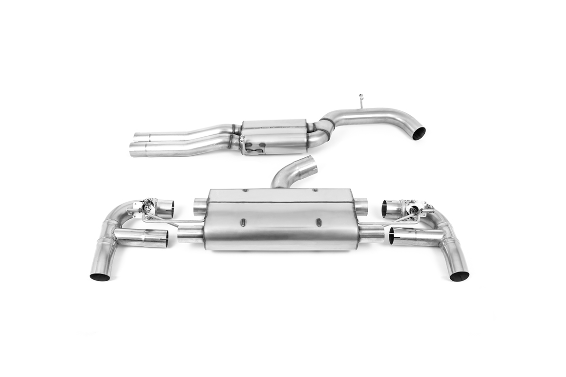 milltek Cat-back Audi RS3 sportback 400PS Non GPF model Resonated Cat Back Titanium Trims