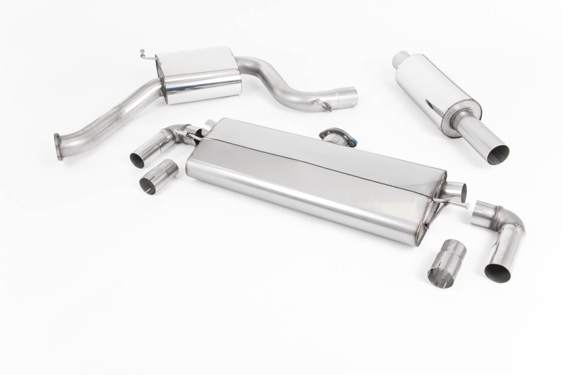 Milltek Cat-back cerakote Zwart VW Golf MK7.5 GTI
