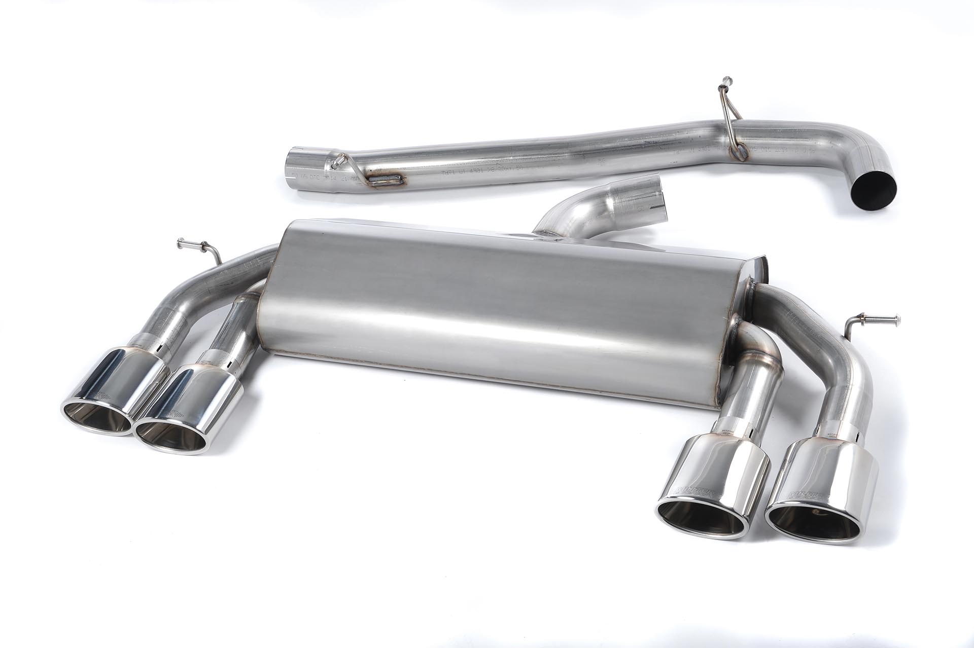 Milltek VW Golf VII R 14-16 Cat back Non-Resonated Dual 100mm GT100